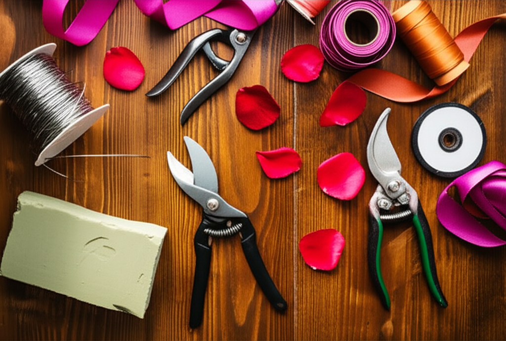 Herramientas profesionales de floristería artesanal en Bucaramanga